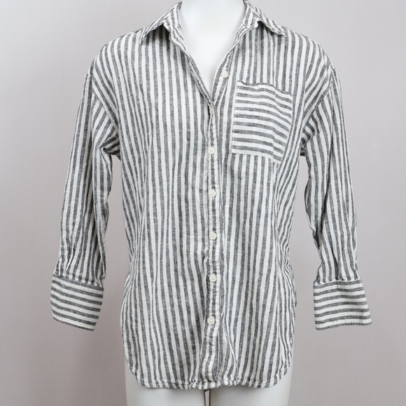 Maeve Tops - Maeve Anthropology Striped Button Down Shirt